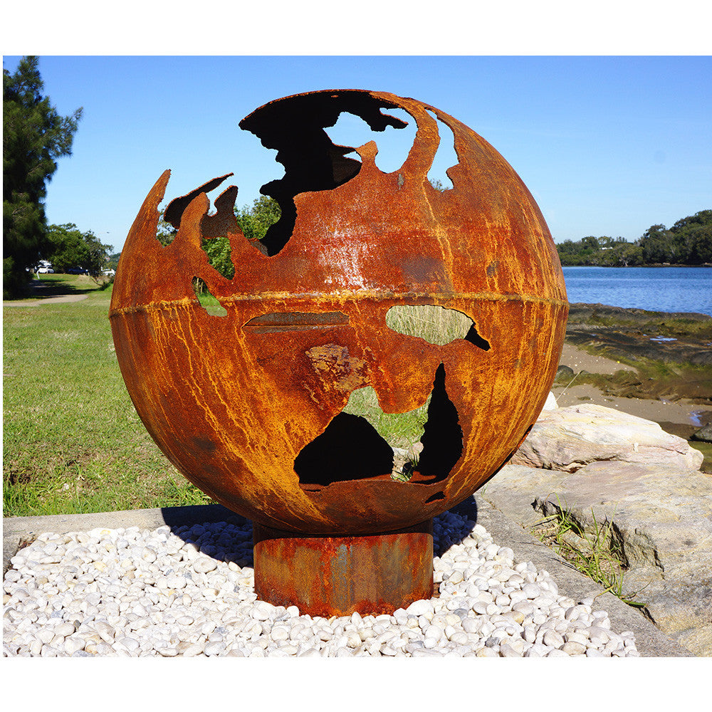 The Diageo Firepit Metal Artwork