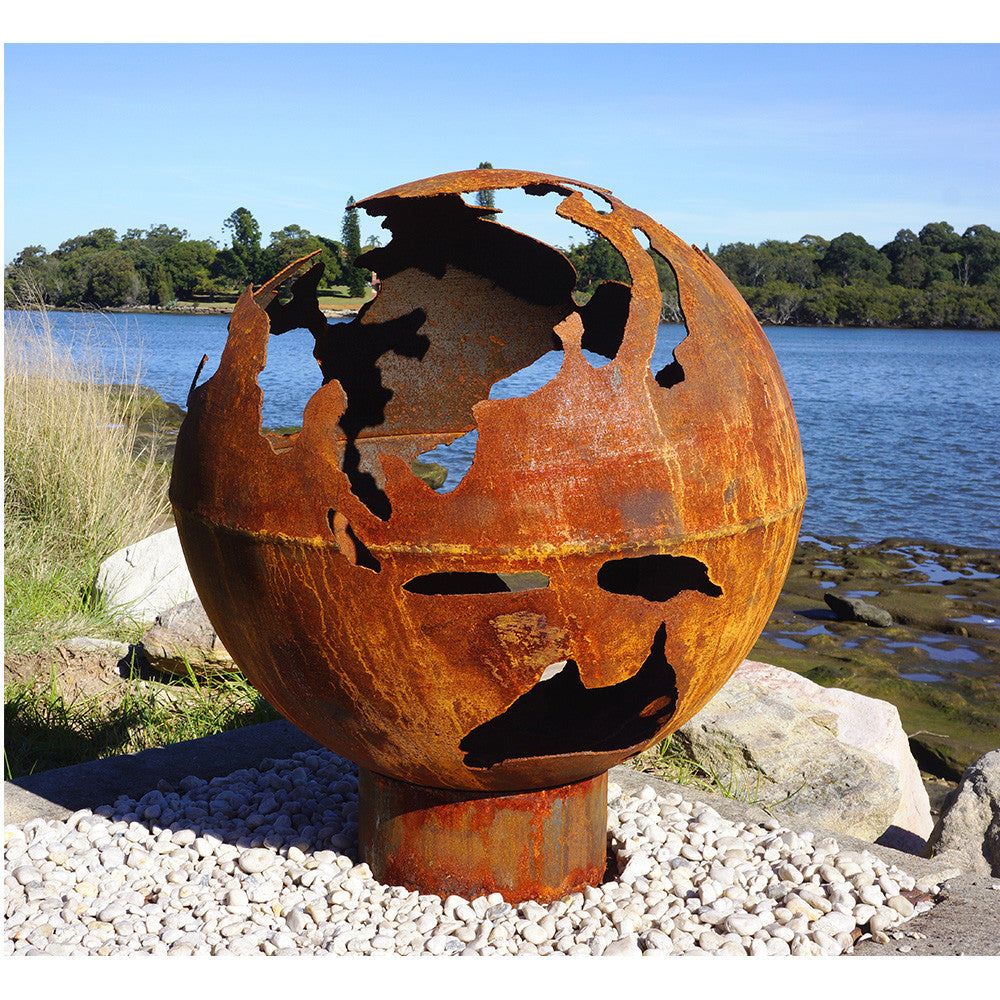 The Diageo Firepit Metal Artwork