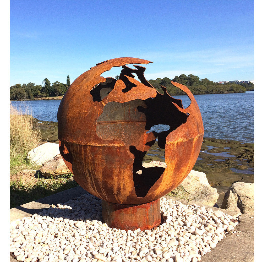 The Diageo Firepit Metal Artwork