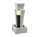 Valletta Modern Pillar with Shower Effect & Lights