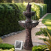 Torcello Solar Water Fountain/Cascading Bird Bath. 106cm