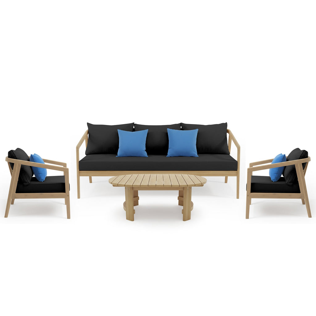 Sinfonia  4 Seater Hardwood Acacia Outdoor Sofa Set