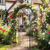 Cherbourg Steel Garden Arbour with Gate