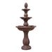 Nola Solar or Electric 3-Tier Bird Bath Fountain. 133cm