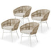 Brienz Rope Outdoor Dining Chairs. Set of 4. 4 Colours