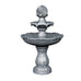 Tissia 3-Tier Solar Fountain/Bird Bath with Pump Kit. 93CM