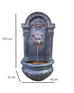 Eze Lion Face Wall Water Feature - Solar w/LED Light
