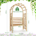 Alia Wooden Garden Arbor with Relaxing Bench