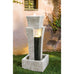 Valletta Modern Pillar with Shower Effect & Lights