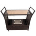 Comodoro PE Wicker Bar Cart