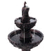 Torcello Solar Water Fountain/Cascading Bird Bath. 106cm