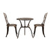 Russo 2 Seater Outdoor Bistro Set  - Bronze or White