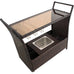 Comodoro PE Wicker Bar Cart