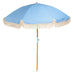 Enna 1.8m Fringed & Striped Beach Umbrella