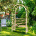 Alia Wooden Garden Arbor with Relaxing Bench