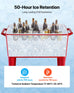 Marcelline Rolling Ice Chest/Cooler Cart. 50 Bottles / 110 Cans