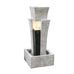 Valletta Modern Pillar with Shower Effect & Lights