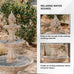 Nola Solar or Electric 3-Tier Bird Bath Fountain. 133cm