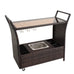Comodoro PE Wicker Bar Cart