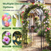 Cherbourg Steel Garden Arbour with Gate