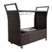 Comodoro PE Wicker Bar Cart