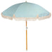 Enna 1.8m Fringed & Striped Beach Umbrella