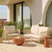 Renzo Outdoor Coffee Table - Clay Gloss