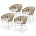 Brienz Rope Outdoor Dining Chairs. Set of 4. 4 Colours