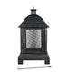 Gazi Fire/Pit Chiminea Lantern. Steel w/Bronze Finish