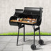 Colorado BBQ Grill 2-In-1 Offset Charcoal Smoker