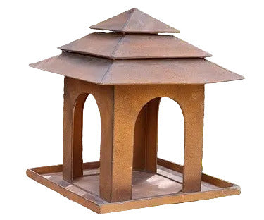 Isla Native Bird Hangng Feeder. Antique Rust