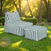 Farfalla 2 Piece  Outdoor Lounge Chair & Ottoman Set