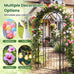 Cherbourg Steel Garden Arbour with Gate