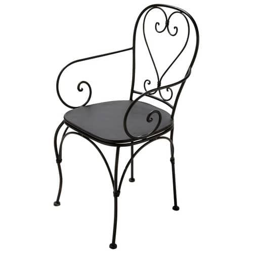 Zouzou French Bistro Garden Chair - Antique Brown