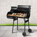 Colorado BBQ Grill 2-In-1 Offset Charcoal Smoker