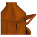 Falaise Classic Corten Steel Wood Burner in Rust