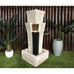 Valletta Modern Pillar with Shower Effect & Lights