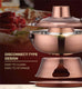 Traditionall Red Copper Beijing Style Large Charcoal Hot Pot. 34cms