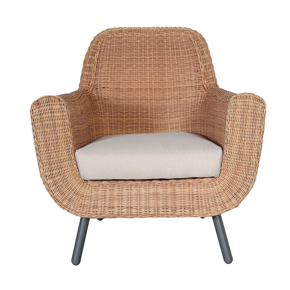 Cinzia Wicker Occasional Chair - Taupe