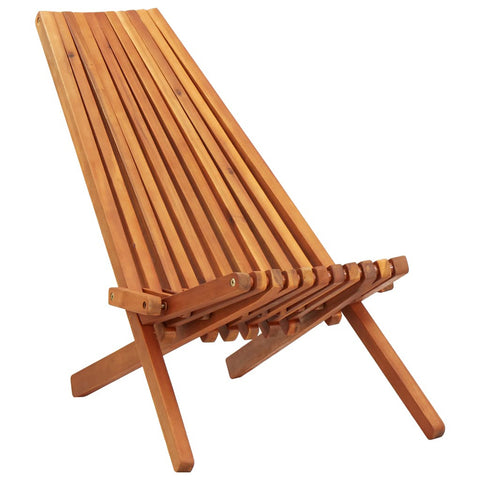 Collini Folding Outdoor Lounge Chair - Solid Acacia Wood