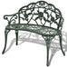 Fabiola Garden Bench 100 cm Cast Aluminium  - 4 Colours