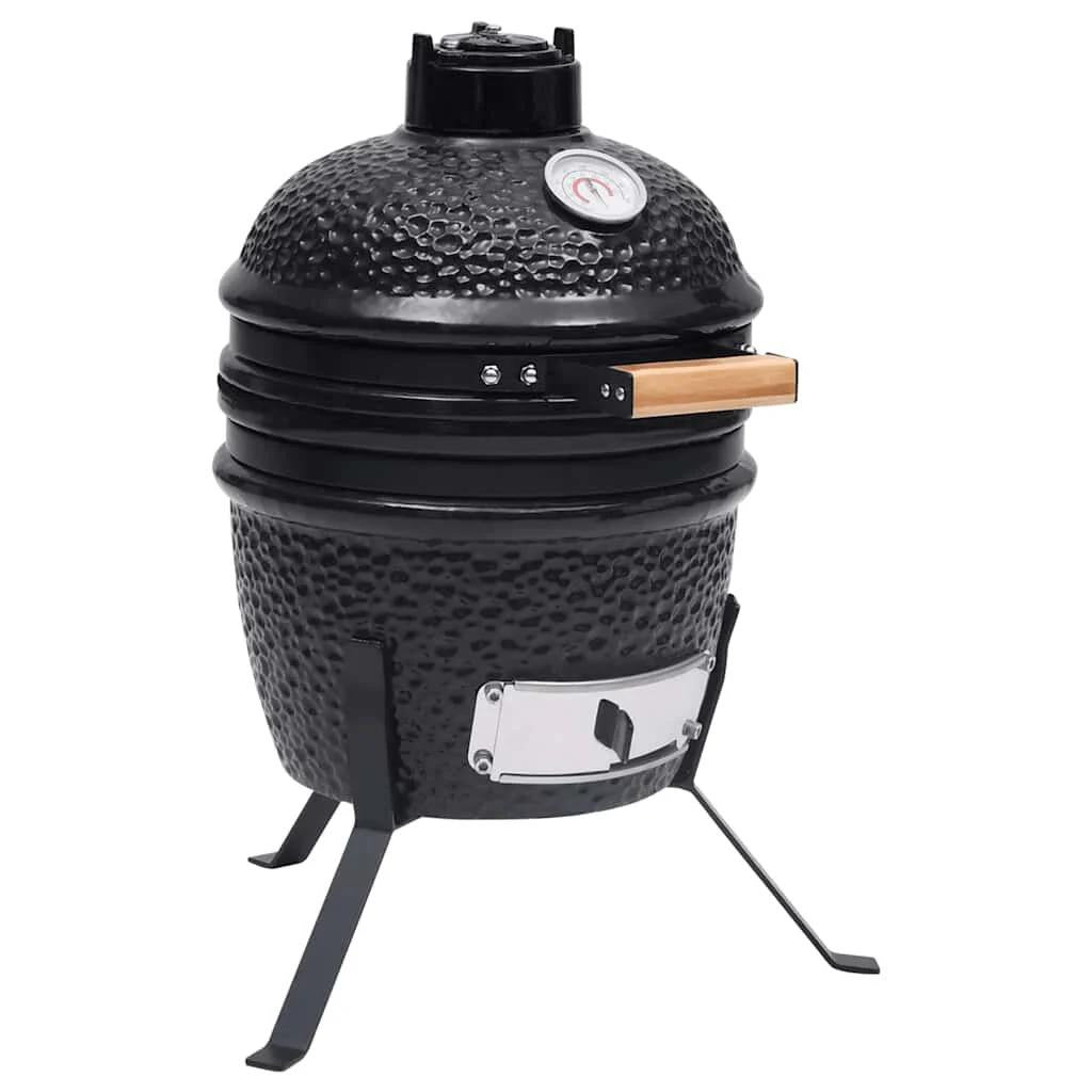 2-in-1 Ceramic Kazuo Portable Barbecue Grill/Smoker