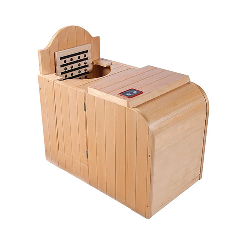 Athos 1 Person Solid Wood/Dry Heat Personal Sauna/Spa