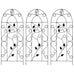 Evangeline Iron Plant Climbing Racks. 2 Designs. 3 pcs. Black 40x100 cm Iron