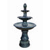 Imola Slate Blue 3-Tier Ceramic Water Fountain. 115cm