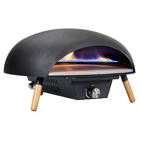 Luxury Turtle Gas Pizza Oven w/Limestone Pizza Stone + Cover