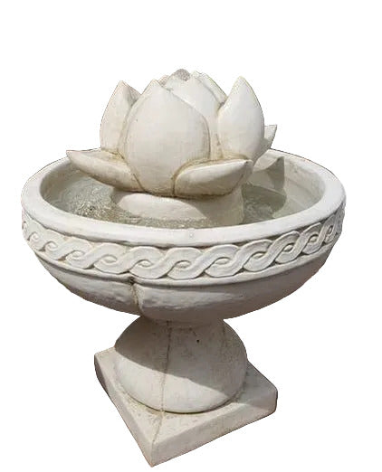 Villafranca Large Lattice Urn Lotus Fountain