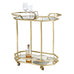 Fuego Metal & Glass Bar Cart