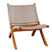 Palmer Teak & Rattan Occasional Folding Chair