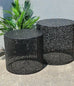 Valery Set of 2 Round Black Coffee Tables